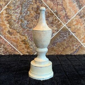 STATEMENT PIECE | 11" Architectural Urn Finial - Distressed Stone Look